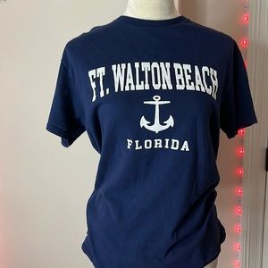 navy blue ft. walton beach shirt
